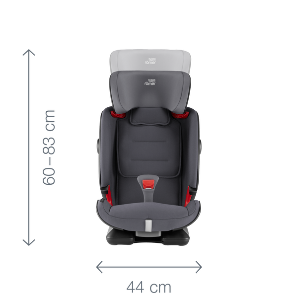 ADVANSAFIX IV R Dimension Images 2000x2000 Angle 03 - Britax Römer Advansafix IV R 9-36 kg kolor Moonlight Blue